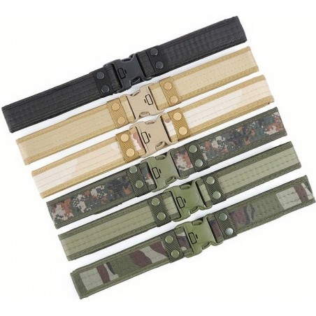 CEINTURE TACTIQUE MILITAIRE EN NYLON NOIR