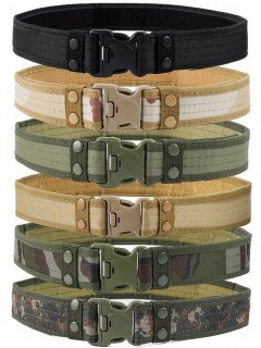 CEINTURE TACTIQUE MILITAIRE EN NYLON NOIR