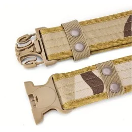 CEINTURE TACTIQUE MILITAIRE EN NYLON CAMO DESERT