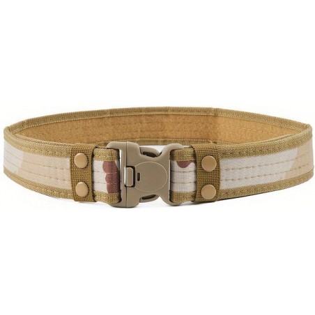 CEINTURE TACTIQUE MILITAIRE EN NYLON CAMO DESERT