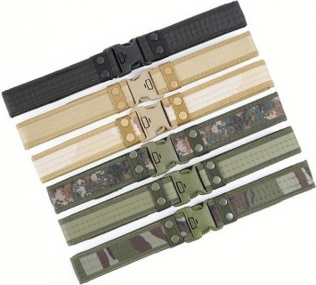 CEINTURE TACTIQUE MILITAIRE EN NYLON TAN