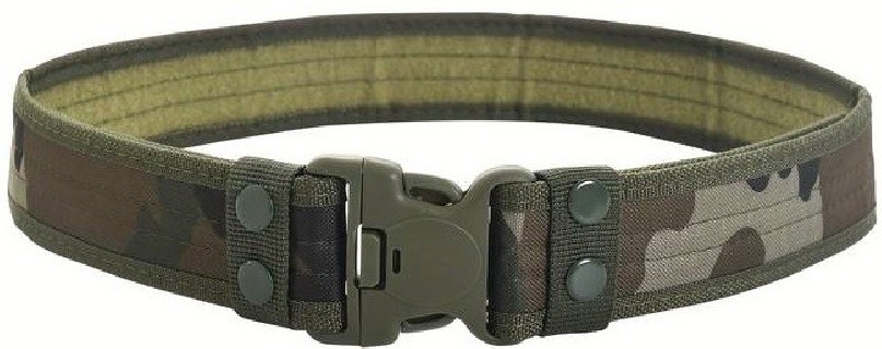 CEINTURE TACTIQUE MILITAIRE EN NYLON CAMO WOODLAND