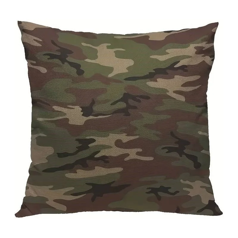 HOUSSE DE COUSSIN MILITAIRE CAMOUFLAGE WOODLAND (45x45cm)