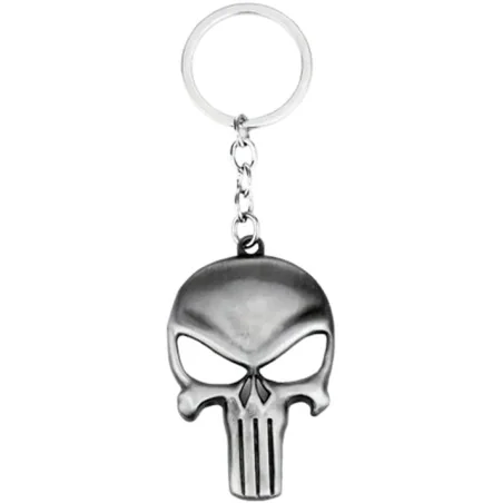 PORTE-CLÉ PUNISHER MÉTAL GRIS