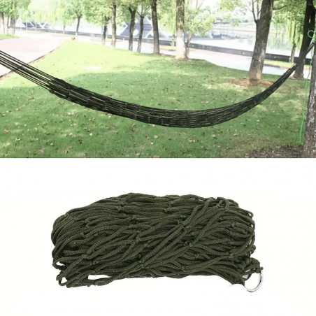 HAMAC EN CORDAGE NYLON VERT