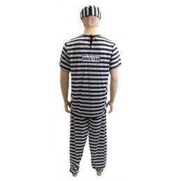 COSTUME DE PRISONNIER KLENT BLANC/NOIR