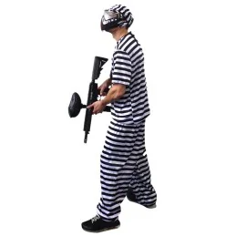 COSTUME DE PRISONNIER KLENT BLANC/NOIR