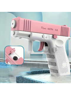 PISTOLET À EAU GLOCK 17 ROSE/BLANC