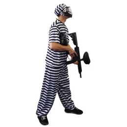 COSTUME DE PRISONNIER KLENT BLANC/NOIR