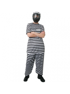 COSTUME DE PRISONNIER KLENT BLANC/NOIR