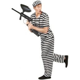 COSTUME DE PRISONNIER KLENT BLANC/NOIR