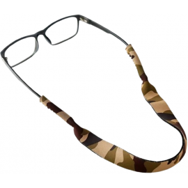 SANGLE DE LUNETTES NÉOPRÈNE CAMOUFLAGE WOODLAND CLAIR