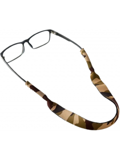 SANGLE DE LUNETTES NÉOPRÈNE CAMOUFLAGE WOODLAND CLAIR