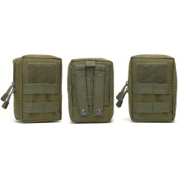 POCHE EDC/UTILITAIRE AVEC SYSTÈME MOLLE VERT