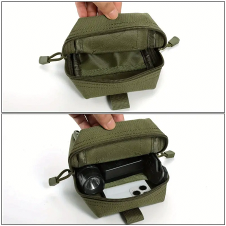 POCHE EDC/UTILITAIRE AVEC SYSTÈME MOLLE VERT