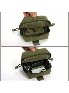 POCHE EDC/UTILITAIRE AVEC SYSTÈME MOLLE VERT