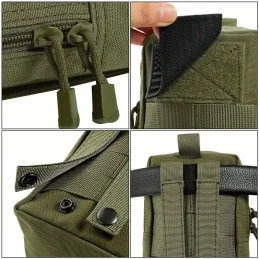 POCHE EDC/UTILITAIRE AVEC SYSTÈME MOLLE VERT