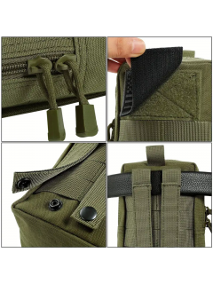 POCHE EDC/UTILITAIRE AVEC SYSTÈME MOLLE VERT