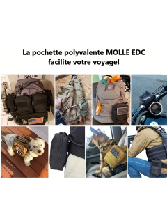 POCHE EDC/UTILITAIRE AVEC SYSTÈME MOLLE VERT