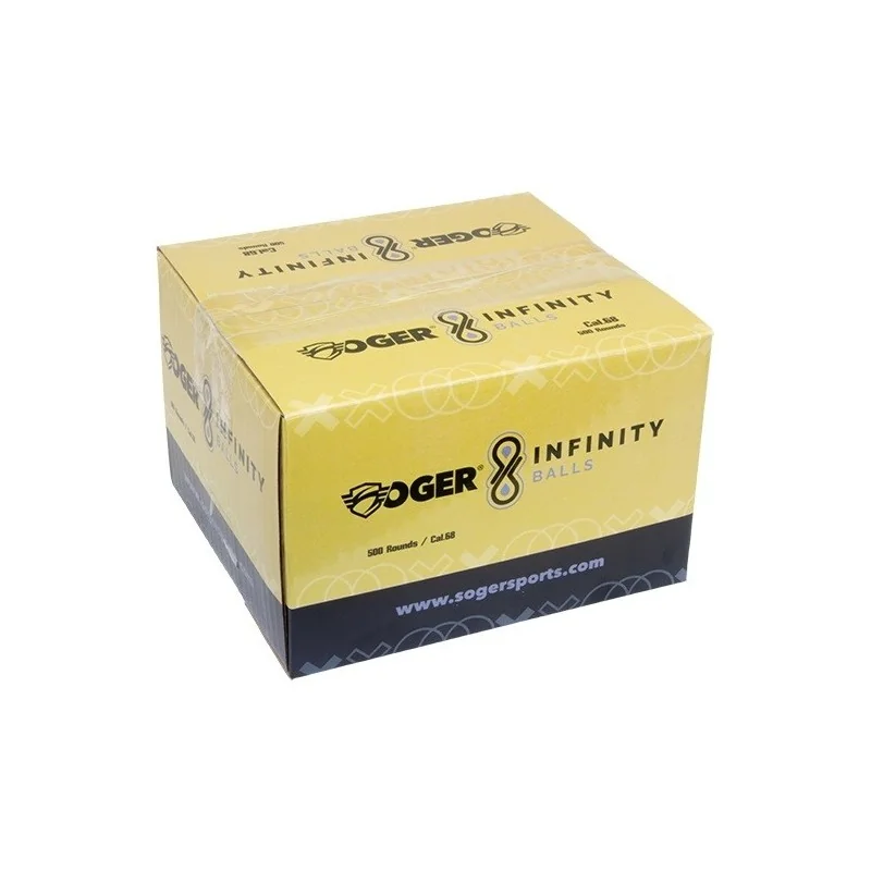 BILLES RÉUTILISABLES SOGER INFINITY JAUNE Cal. 68 (x500)