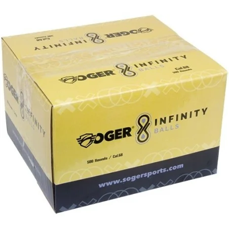 BILLES RÉUTILISABLES SOGER INFINITY JAUNE Cal. 68 (x500)