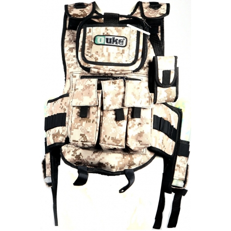 GILET TACTIQUE DUKE 4+2+porte bouteille DESERT DIGITAL