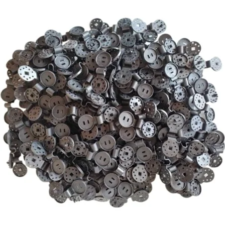 LOT 200 CLIPS ROND NOIR ∅ 2,8cm POUR FILET PAINTBALL/AIRSOFT/BRISE-VUE