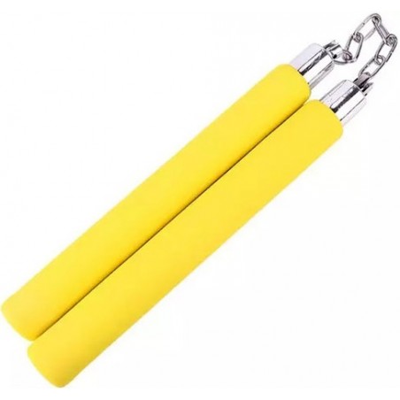 NUNCHAKU D'ENTRAINEMENT EN MOUSSE JAUNE