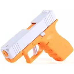 PISTOLET À EAU GLOCK 17 ORANGE/BLANC