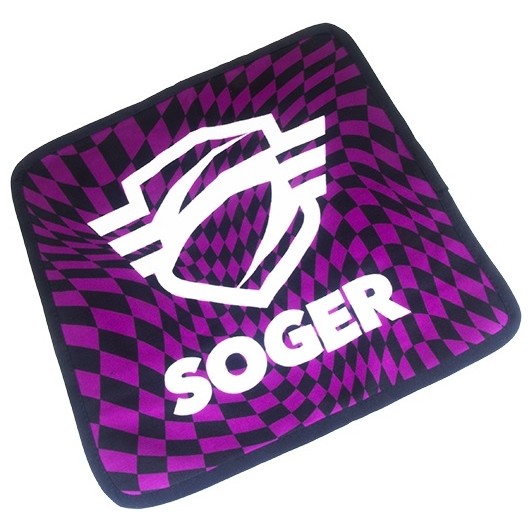 LINGETTE MICROFIBRE BI-MATIÈRE SOGER PSYCHOTROPIC VIOLET (30x30cm)