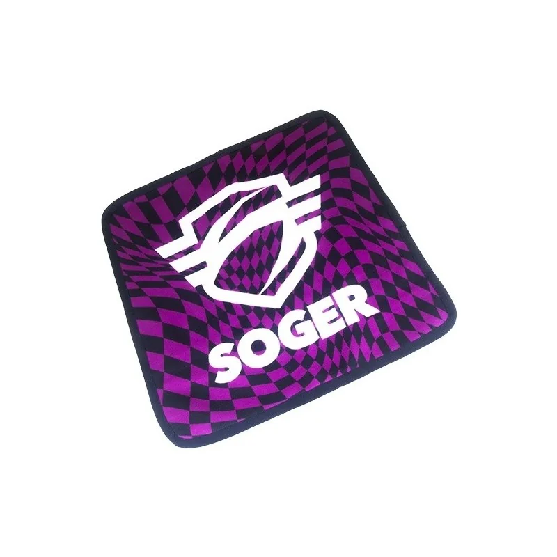 LINGETTE MICROFIBRE BI-MATIÈRE SOGER PSYCHOTROPIC VIOLET (30x30cm)