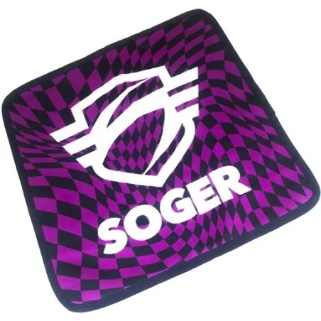 LINGETTE MICROFIBRE BI-MATIÈRE SOGER PSYCHOTROPIC VIOLET (30x30cm)