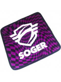 LINGETTE MICROFIBRE BI-MATIÈRE SOGER PSYCHOTROPIC VIOLET (30x30cm)