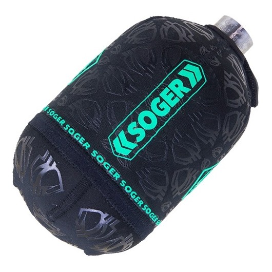 HOUSSE DE BOUTEILLE SOGER PROTEK 0.8L BLACK/LIME