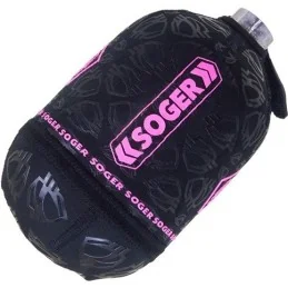 HOUSSE DE BOUTEILLE SOGER PROTEK 0.8L BLACK/PINK