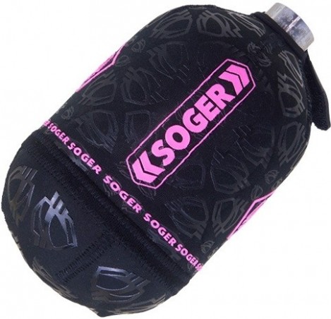 HOUSSE DE BOUTEILLE SOGER PROTEK 0.8L BLACK/PINK