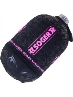 HOUSSE DE BOUTEILLE SOGER PROTEK 0.8L BLACK/PINK