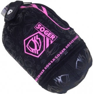 HOUSSE DE BOUTEILLE SOGER PROTEK 0.8L BLACK/PINK