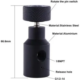 ADAPTATEUR ON/OFF 1 SORTIE POUR STATION DE REMPLISSAGE CO2 OU FLEXIBLE MAMBA