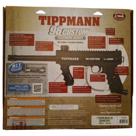 LANCEUR TIPPMANN 98 CUSTOM PLATINUM SERIES  BASIC ACT NOIR (Cal.68)