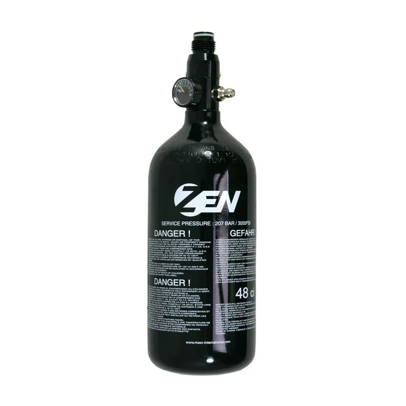 BOUTEILLE AIR ZEN ALU 0.8L + REGULATEUR 200BAR