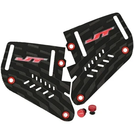 Oreillettes JT Proflex Inline Black/Red (Avec Vis Sans Outils)