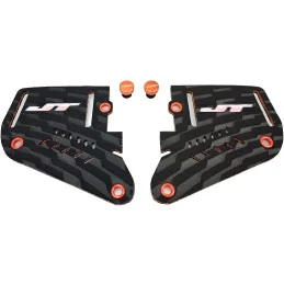 Oreillettes JT Proflex Inline Black/Orange (Avec Vis Sans Outils)