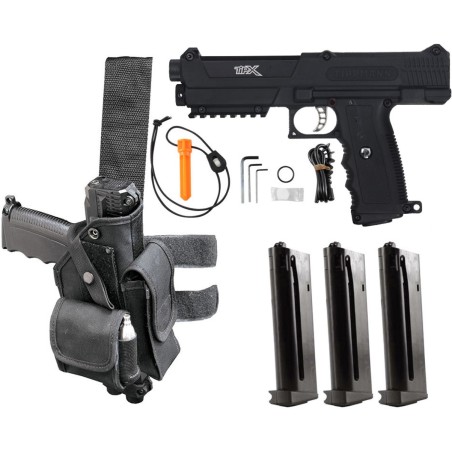 PACK LANCEUR TIPPMANN TiPX 2.0 DELUXE NOIR (holster+3chargeurs)