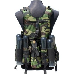 GILET TACTICAL DELUXE GXG CAMO WOODLAND