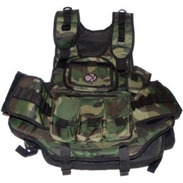 GILET TACTICAL DELUXE GXG CAMO WOODLAND