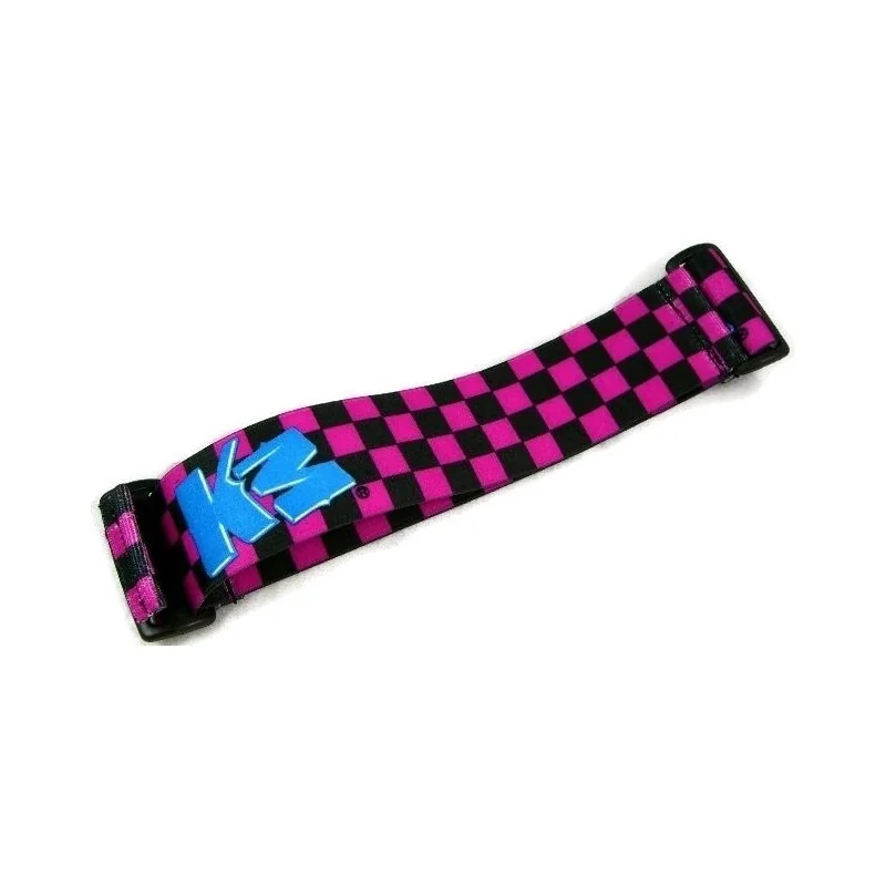 STRAP KM CHECKERS PINK/BLACK