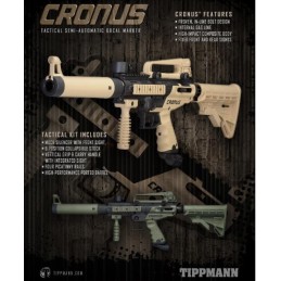 Lanceur Tippmann Cronus Tactical Black/Olive (Cal.68)