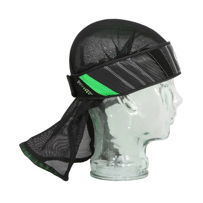 HEADWRAP SLY NOIR/NEON GREEN