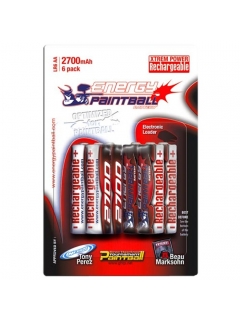 ACCU. ENERGY PAINTBALL 1.5V LR6 AA NIMH 2700 mAh (X6)